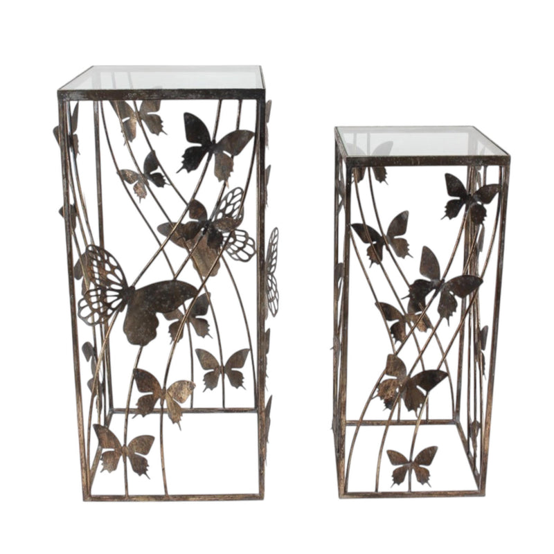 75/64CM SET 2 METAL TABLES