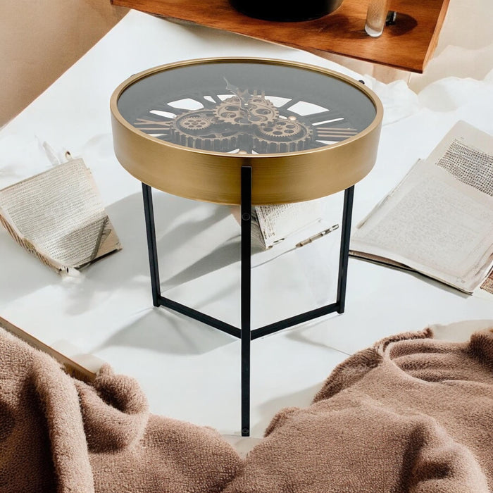 49CM GEAR CLOCK TABLE 49*49*55cm