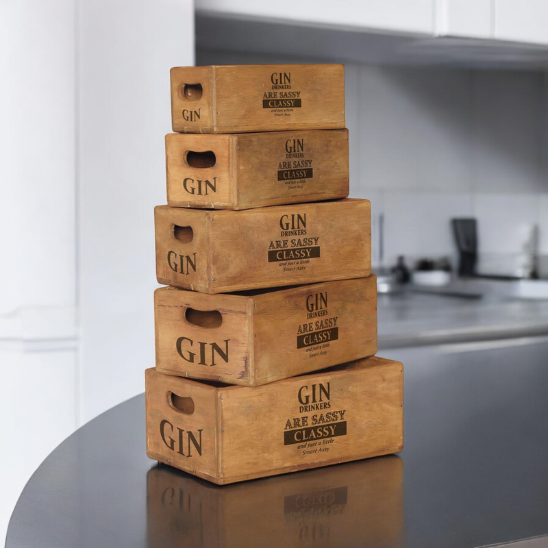 SET 5 WAXED BOXES