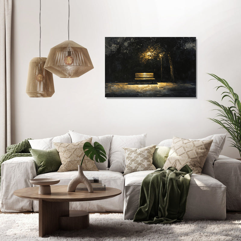 Bench of Echoes Canvas