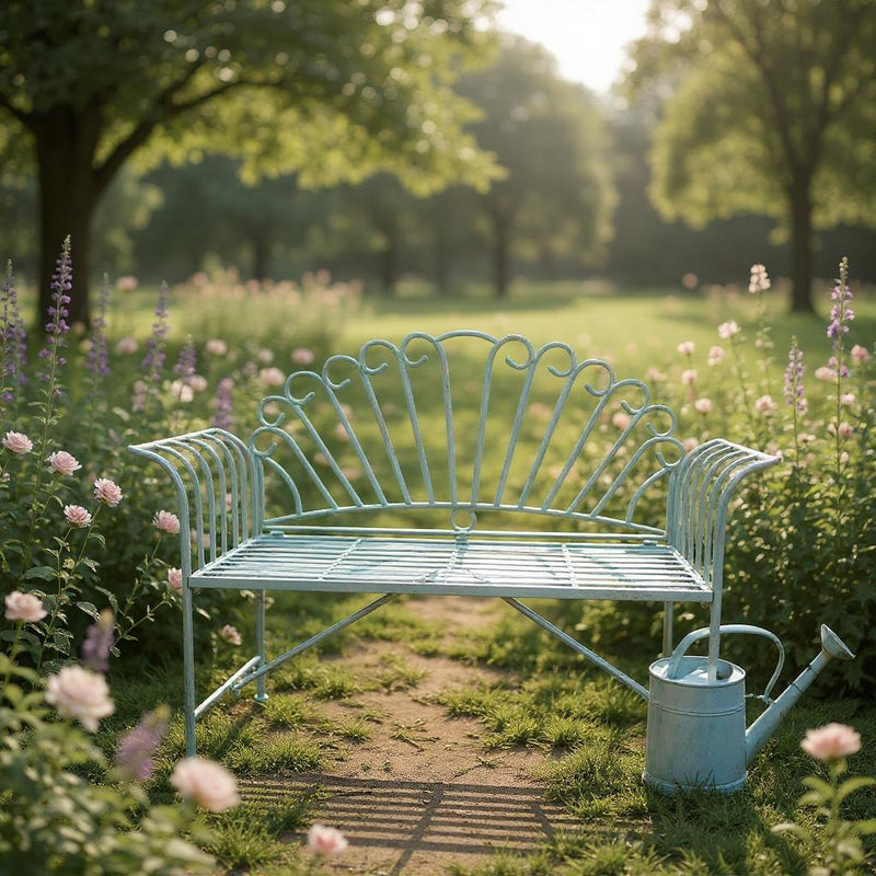 Garden Bench - Metal - L46 x W98 x H127 cm