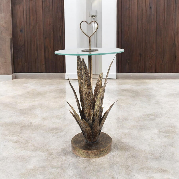 79CM METAL TABLE leaf design