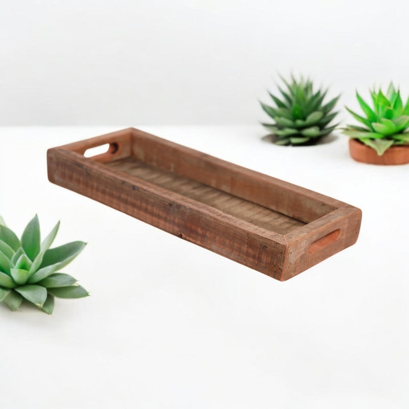 70CM RECLAIMED WOODEN TRAY