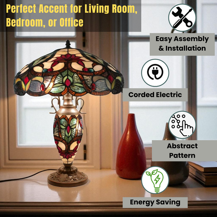 18" SHADE DOUBLE TIFFANY LAMP
