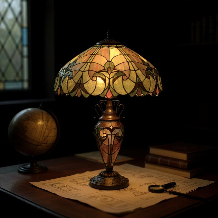18" SHADE DOUBLE TIFFANY LAMP