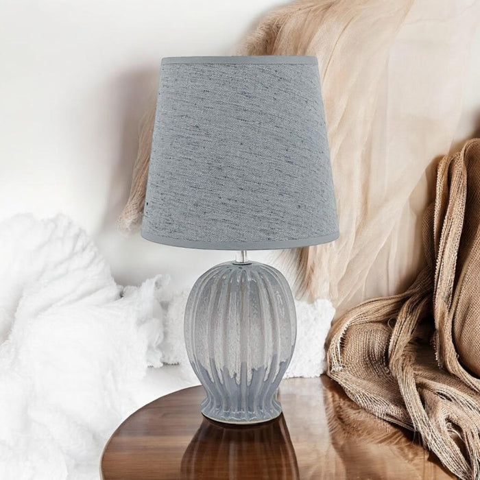 35CM HAND FINISHED LAMP AND SHADE