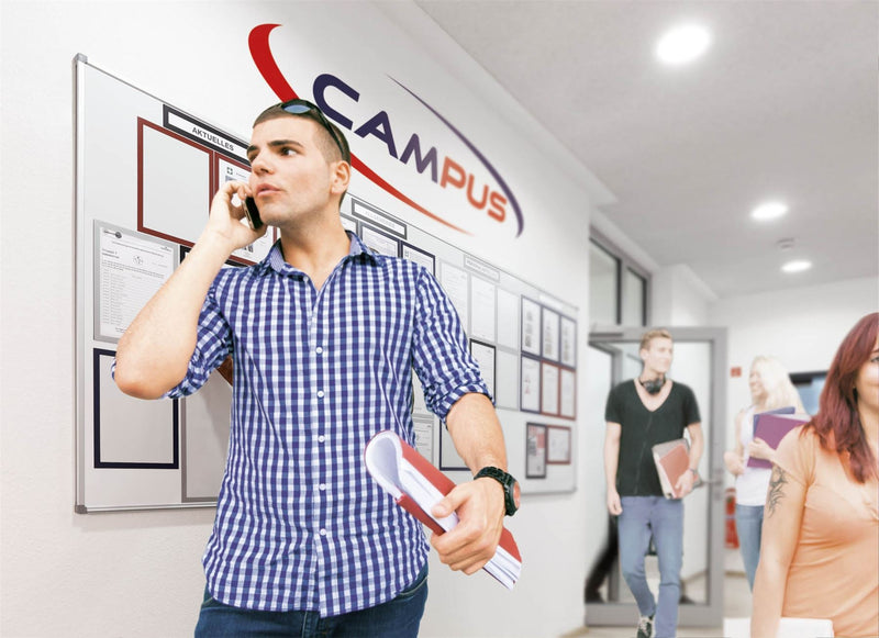 Durable DURAFRAME Magnetic Document Signage Frame for Metal | 5 Pack | A4 Blue