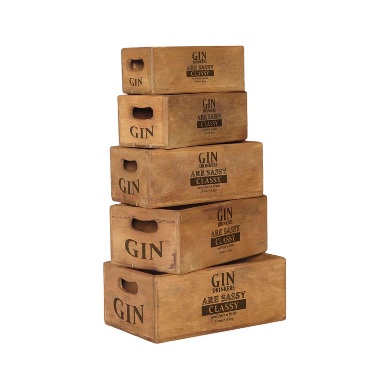 SET 5 WAXED BOXES