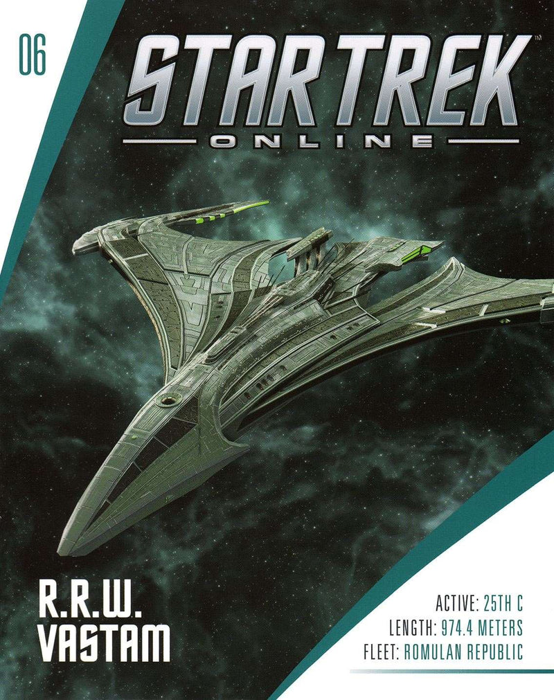 #06 R.R.W. Vastam - Vastam-class Romulan Tactical Command Warbird Diecast Model Ship STO (Star Trek / Eaglemoss)