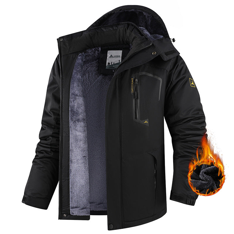 Warm Fleece Outdoor Windproof Mountaineering Cotton Jacket