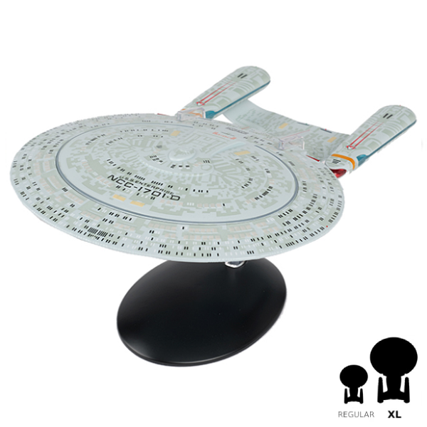 #02 U.S.S. Enterprise NCC-1701-D (Galaxy-class) XL EDITION Die-cast Model Ship (Eaglemoss / Star Trek)