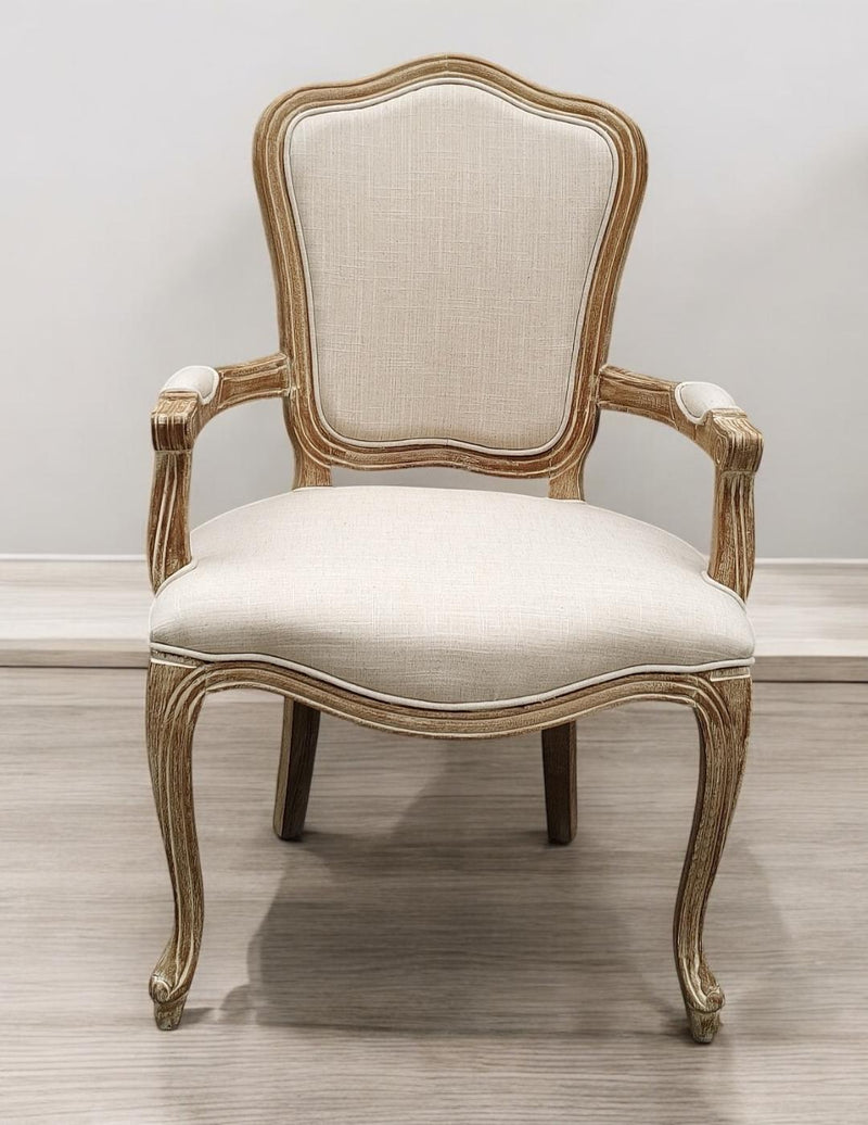 98CM LINEN FABRIC LOUIS CHAIR