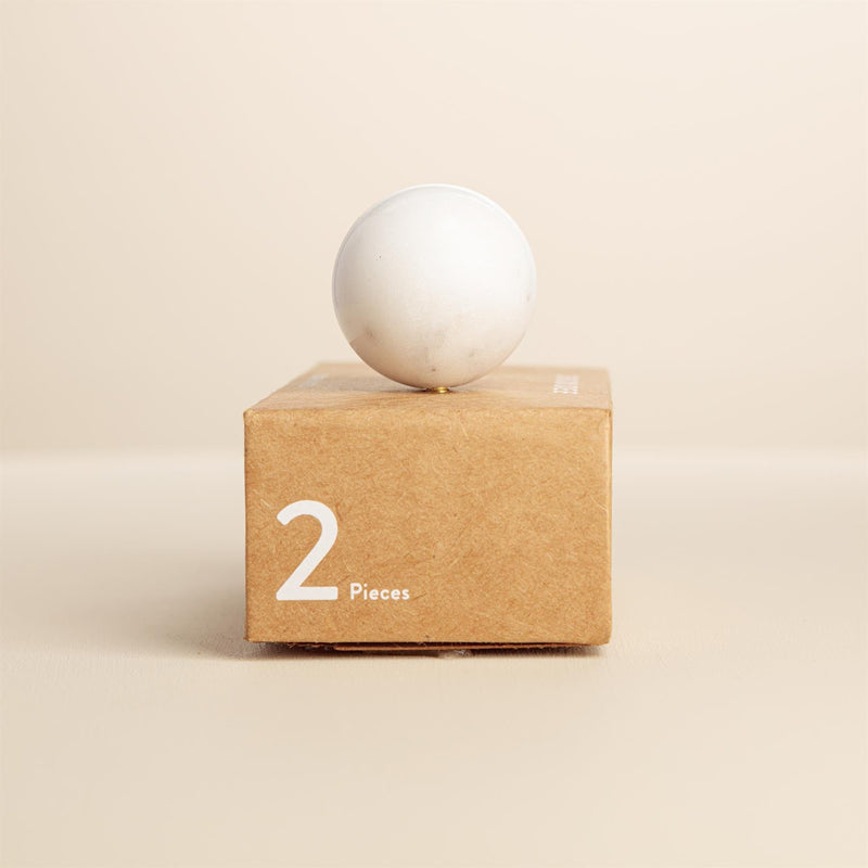 Saanvi White Stone Drawer Knobs