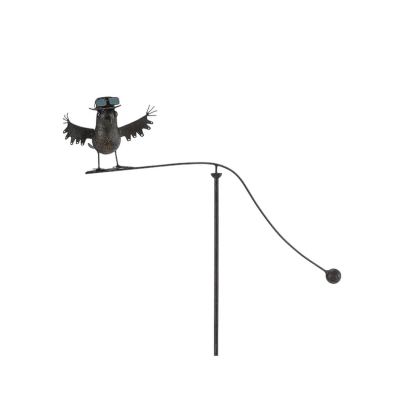 55" METAL BIRD GARDEN STAKE