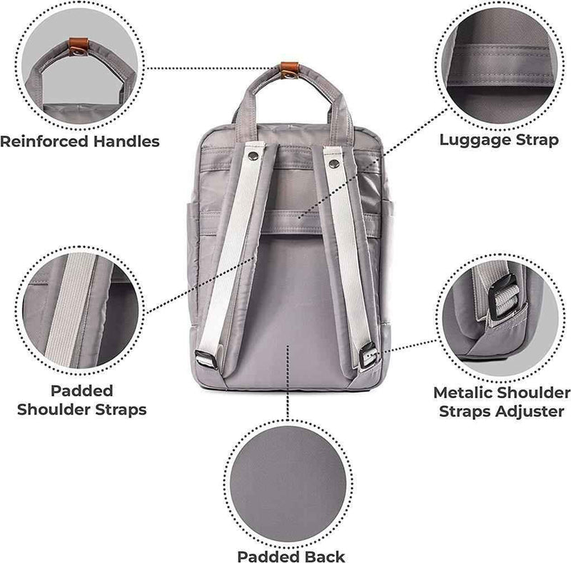 Backpack Laptop Rucksack Waterproof 100% Recycled Material Very Eco-friendly