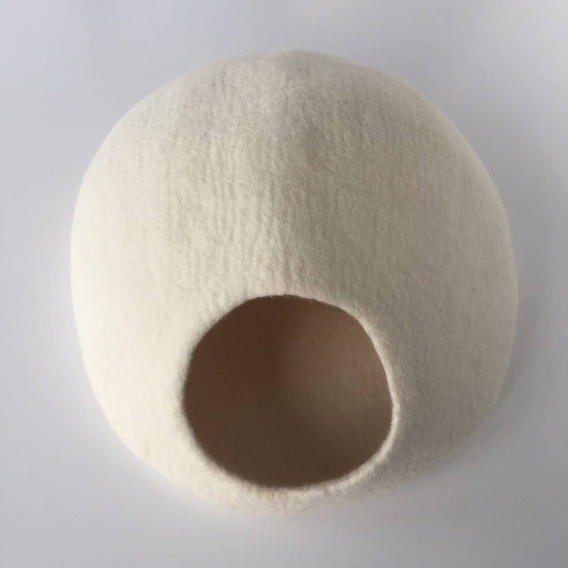 Solid Colour Wool Cocoon Basket