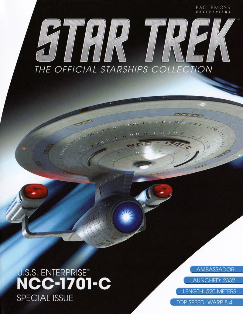 #10 U.S.S. Enterprise NCC-1701-C XL EDITION Model Die Cast Ship (Eaglemoss / Star Trek)