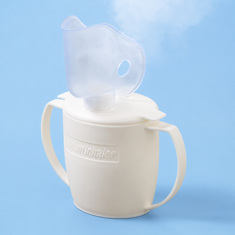 Steam Inhaler a natural way to loosen mucus and help clear nasal passages