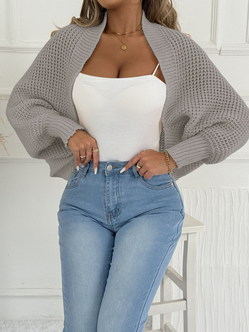 Women's Cardigan Short Coat Shawl Irregular Sweater