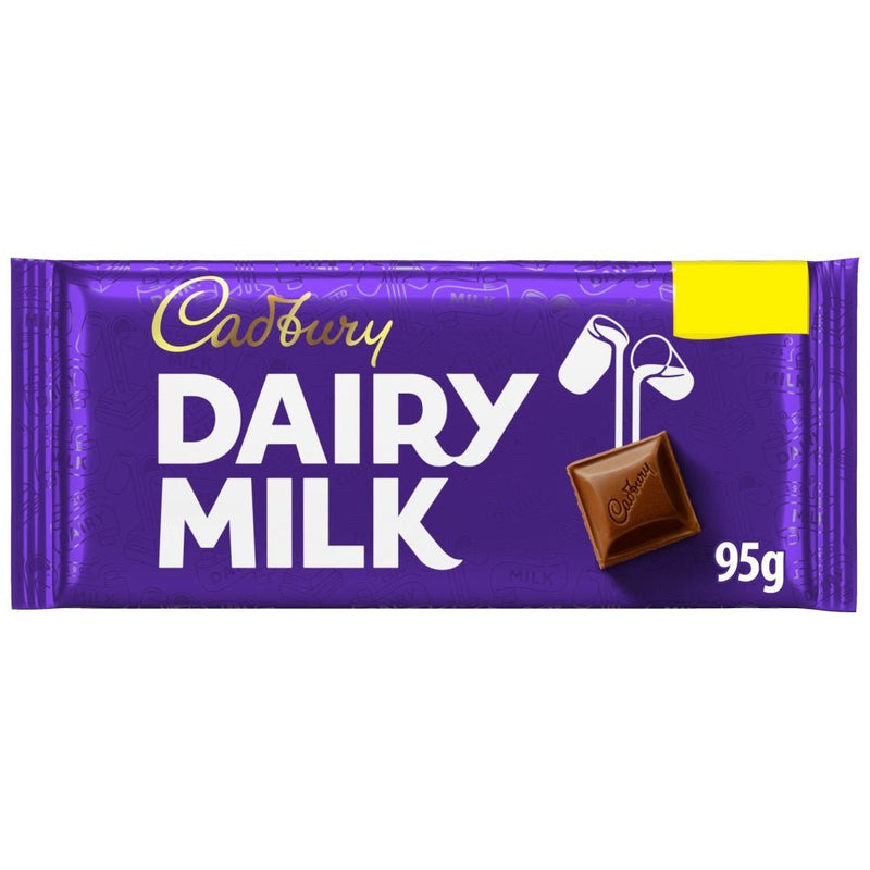 Cadbury Dairy Milk Chocolate Bar PMP 95g (Case of 22)