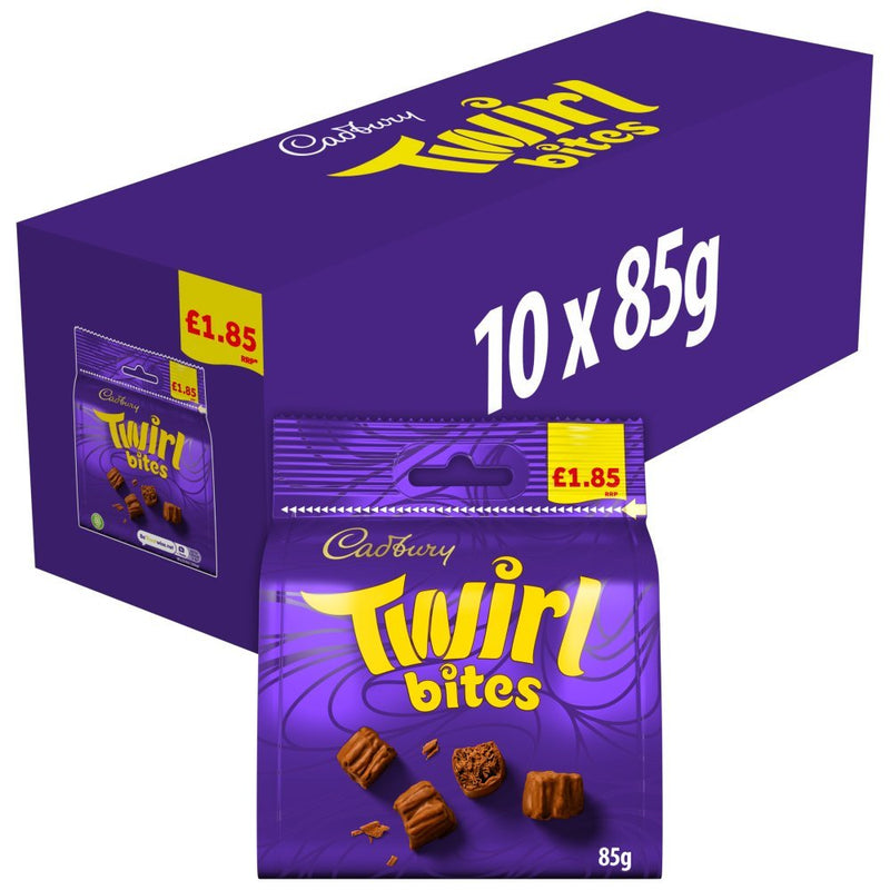 Cadbury Twirl Bites Chocolate Bag PMP 95g (Case of 10)