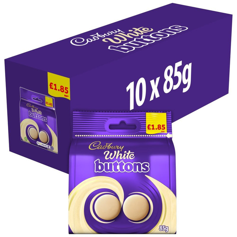 Cadbury White Chocolate Bag 85g (Case of 10)