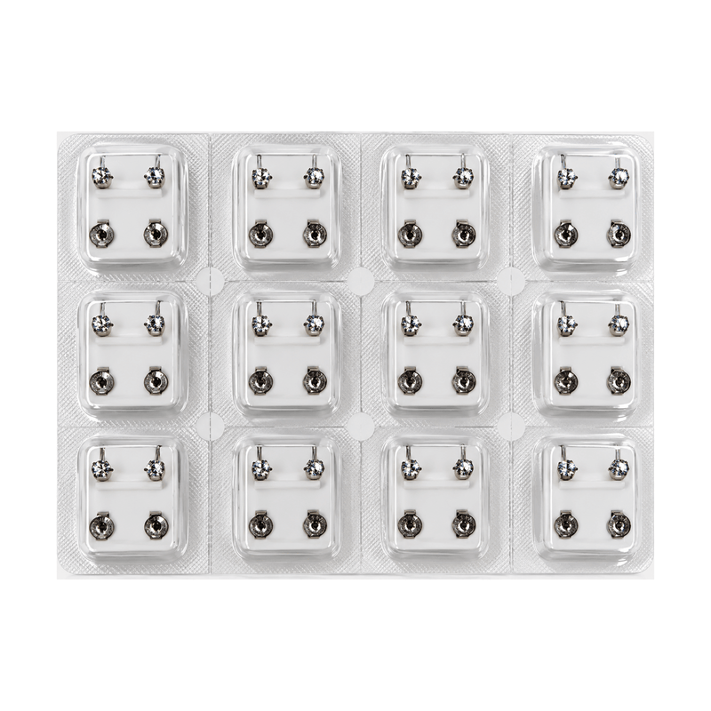 Caflon Original Piercing Studs 4mm – Regular Size (12 Pairs)