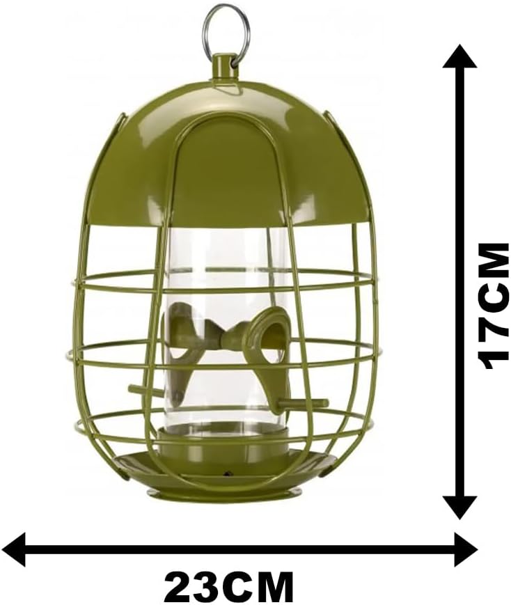 Squirrel Proof Caged Bird Seed Feeder