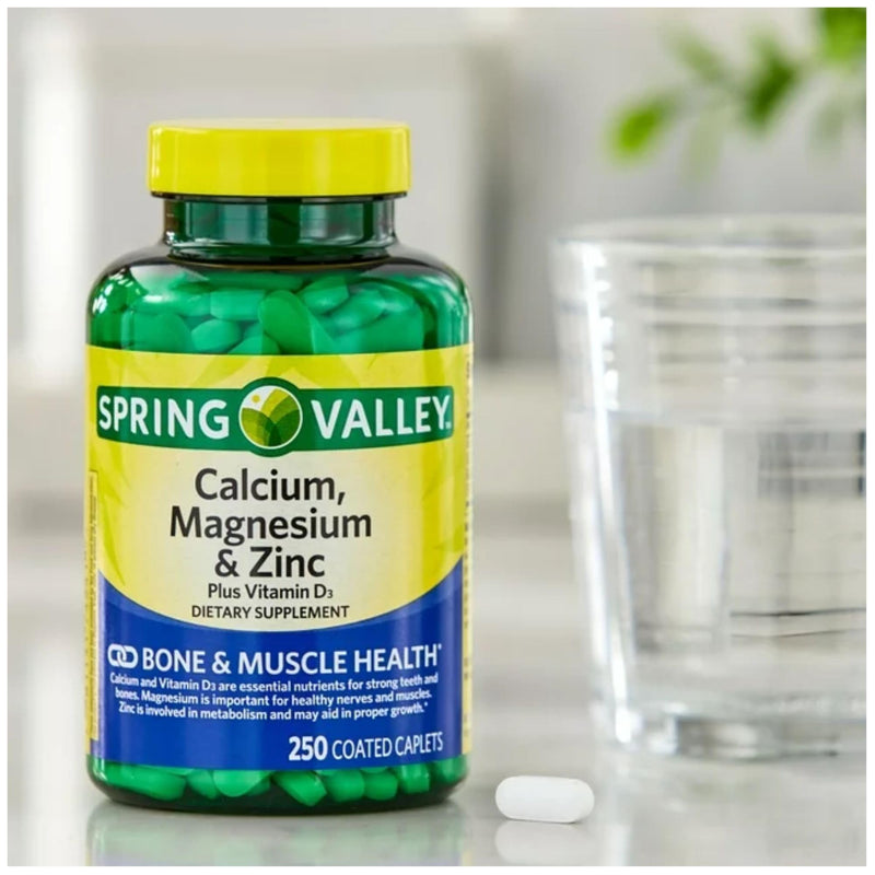 Calcium Magnesium Zinc with Vitamin D3 - Calcium 600 mg Supplement | Bone, Muscle & Immune Support | STS Sticker