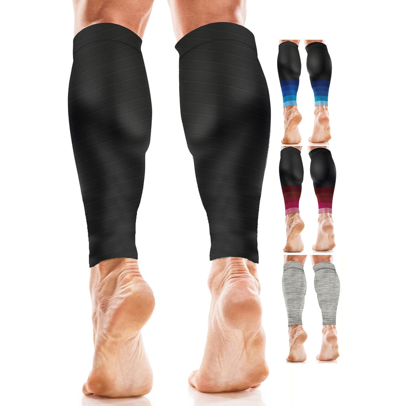 Calf Support Compression Sleeves (Pair) for Women, Men, Running, Shin Splints