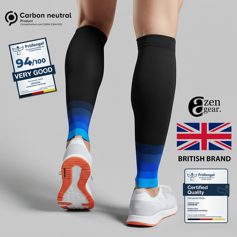 Calf Support Compression Sleeves (Pair) for Women, Men, Running, Shin Splints