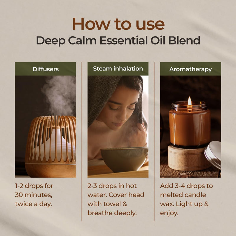 Gya Labs Deep Calm Essential Oil Blend – 0.34 oz for Relaxation & Emotional Balance