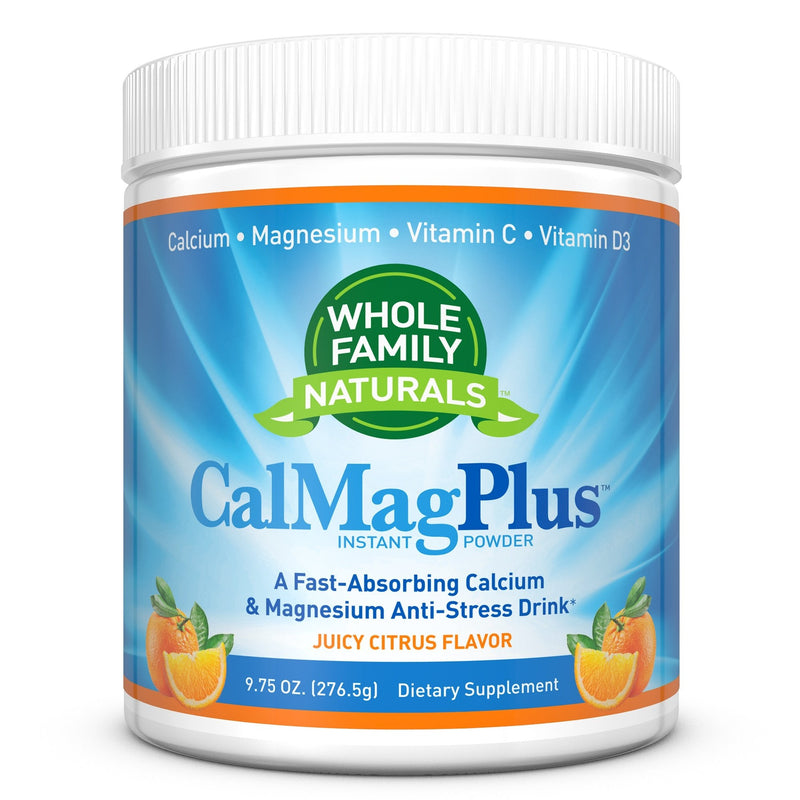 CalMag Plus Calcium Magnesium Powder with Vitamin C & D3 – Gluten Free, Non-GMO, Orange Tangerine Flavor