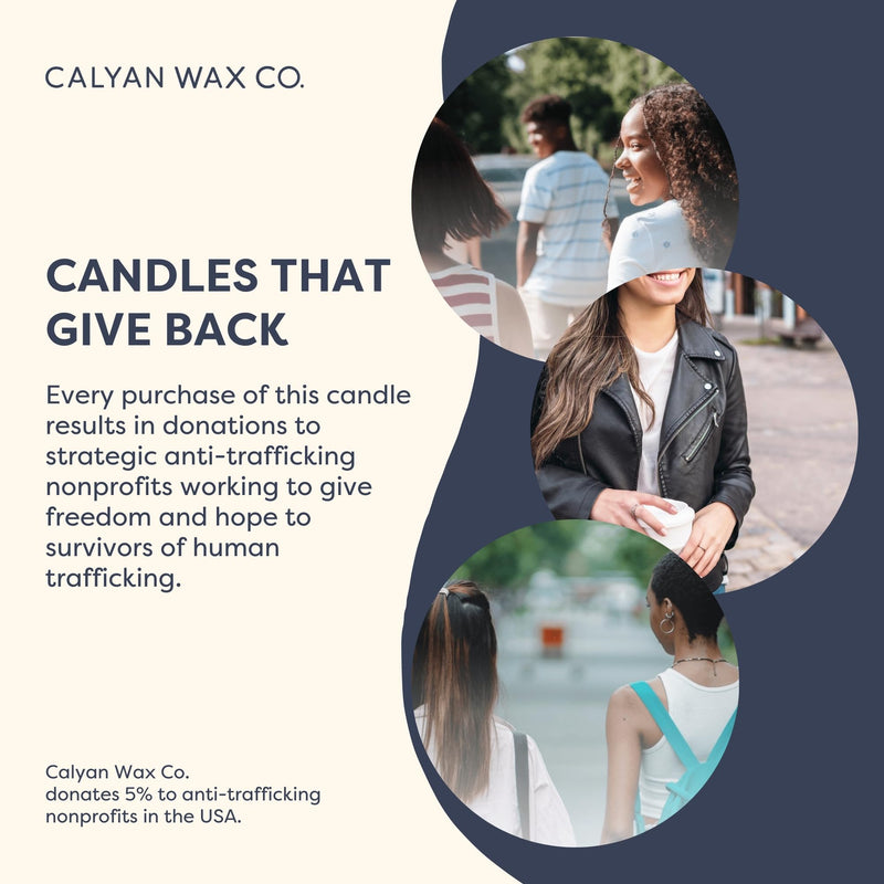 Calyan Wax Co. Mahogany & Cashmere Candle - 57-Hour Burn - 7.2oz Soy Wax