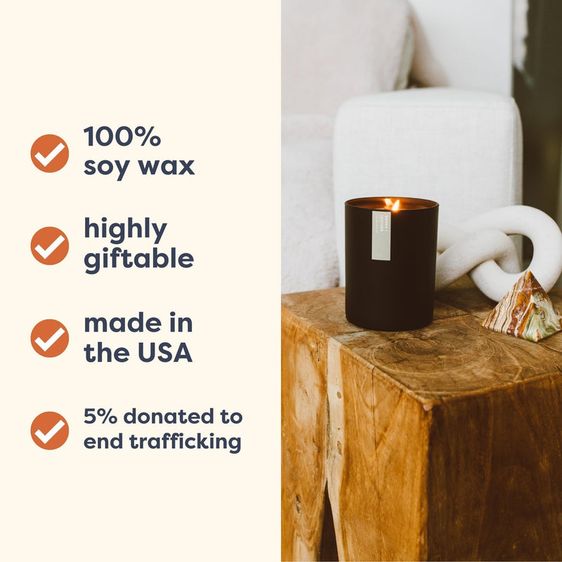 Calyan Wax Co. Vetiver & Tonka Candle - 75 Hour Burn | 10.2oz