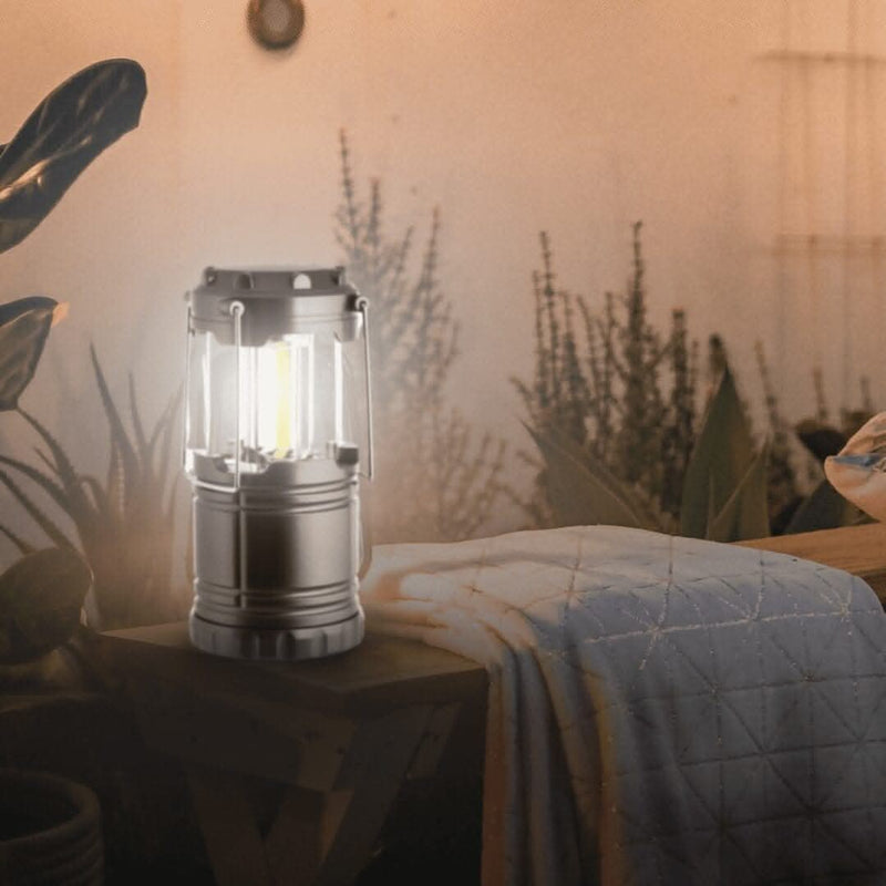Collapsible COB LED Camping Lantern 260 Lumens 360 Degree Light