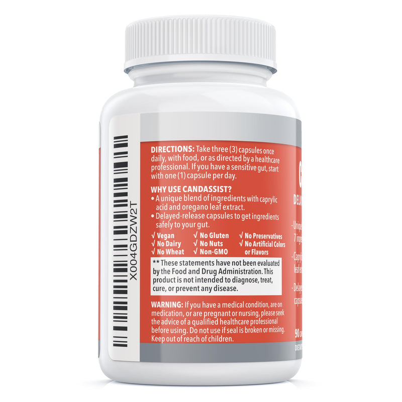 CandAssist Balance ONE Candida Support – Caprylic Acid, Berberine & Oregano