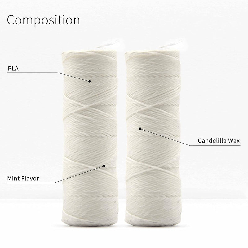 Vegan Refill Dental Floss | 2 x 55 Yards | Plastic Free, Zero Waste | Bambaw Mint