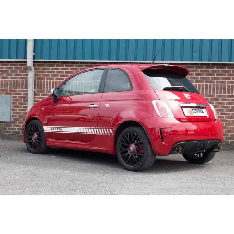 Fiat 500/595/695 Abarth (IHI & Garrett Turbo) Scorpion Exhausts Cat Back None Resonated