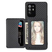 Carbon Fiber Magnetic Card Bag Phone Case, For OPPO A74 5G, For OPPO A78, For OPPO A94 5G, For OPPO Find X6 Pro - InStock