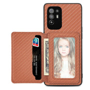 Carbon Fiber Magnetic Card Bag Phone Case, For OPPO A74 5G, For OPPO A78, For OPPO A94 5G, For OPPO Find X6 Pro - InStock