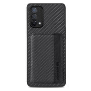 Carbon Fiber Magnetic Card Bag Phone Case, For OPPO A74 5G, For OPPO A78, For OPPO A94 5G, For OPPO Find X6 Pro - InStock