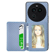 Carbon Fiber Magnetic Card Bag Phone Case, For OPPO A74 5G, For OPPO A78, For OPPO A94 5G, For OPPO Find X6 Pro - InStock