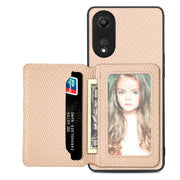 Carbon Fiber Magnetic Card Bag Phone Case, For OPPO A74 5G, For OPPO A78, For OPPO A94 5G, For OPPO Find X6 Pro - InStock