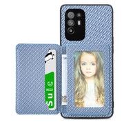 Carbon Fiber Magnetic Card Bag Phone Case, For OPPO A74 5G, For OPPO A78, For OPPO A94 5G, For OPPO Find X6 Pro - InStock