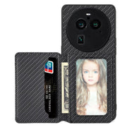 Carbon Fiber Magnetic Card Bag Phone Case, For OPPO A74 5G, For OPPO A78, For OPPO A94 5G, For OPPO Find X6 Pro - InStock