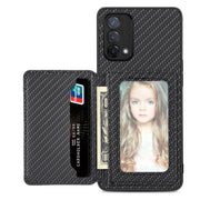 Carbon Fiber Magnetic Card Bag Phone Case, For OPPO A74 5G, For OPPO A78, For OPPO A94 5G, For OPPO Find X6 Pro - InStock