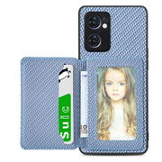 Carbon Fiber Magnetic Card Bag Phone Case, For OPPO Find X6, For OPPO Reno5 5G, For OPPO Reno7 5G, For OPPO Reno8 T 4G - InStock