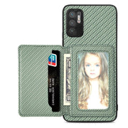 Carbon Fiber Magnetic Card Bag Phone Case, For Xiaomi Poco X5, For Xiaomi Redmi Note 10 5G, For Xiaomi Redmi Note 12 5G Global - InStock