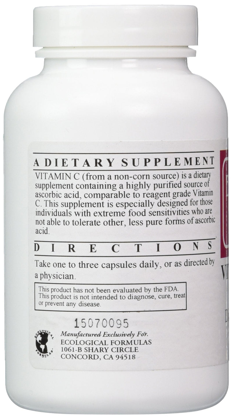 Cardiovascular Research Vitamin C-1000 Capsules – 120 Count, 1000 mg Vitamin C